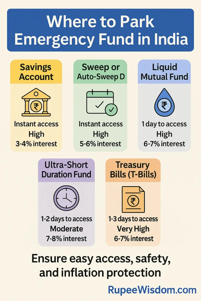 where to park your emergency fund in india