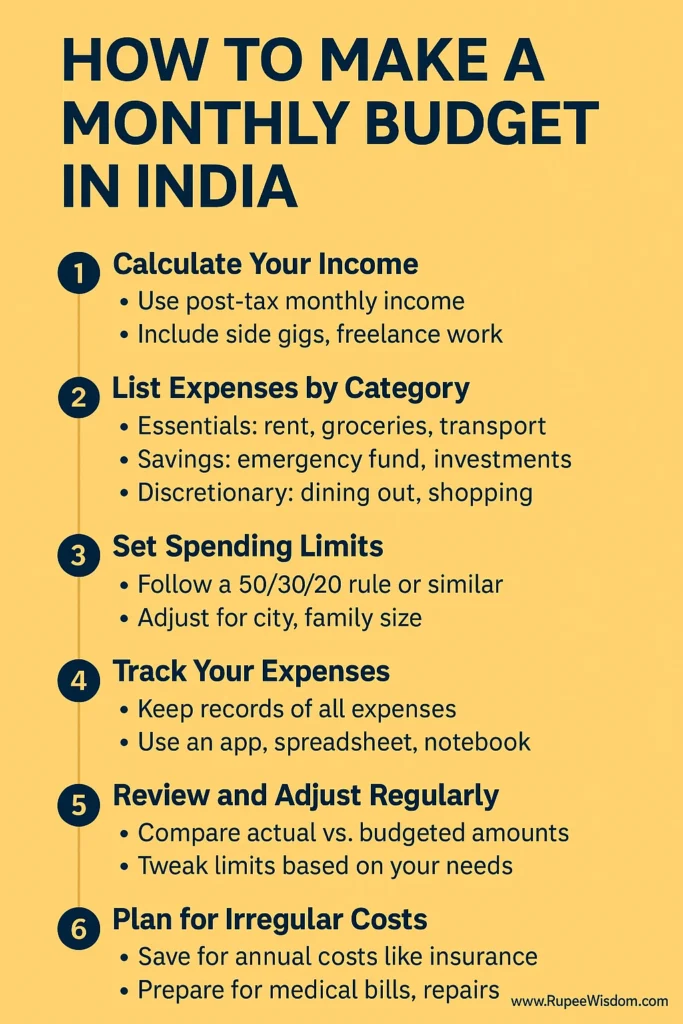 How to Make a Monthly Budget in India