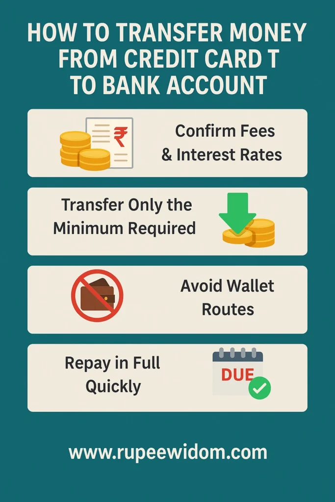 how to transfer from credit card to bank account