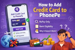 how to add credit card to phonepe